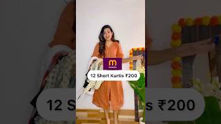 12 Meesho Short Kurtis ₹200 shorts meesho shortkurti meeshohaul youtubeshorts [upl. by Aihseken]