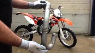 Installation instructions NONE Full Exhaust System For The KTM 350 EXCF 2013 [upl. by Neliac]