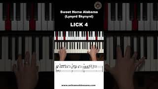 Sweet Home Alabama Piano Lick 🎹 piano pianotutorial bluesscale sweethomealabama lynyrdskynyrd [upl. by Grieve]