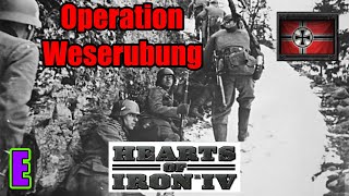 HOI4 Historical Germany Playthrough Operation Weserubung [upl. by Ayamat904]