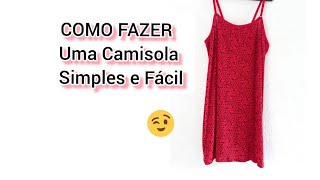 Como Fazer Uma Camisola Simples Molde grátis [upl. by Otes426]