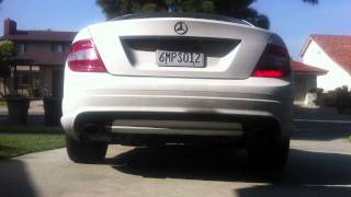 W204 C300 Cold Start xpipe w 2nd cat delete [upl. by Clapp561]