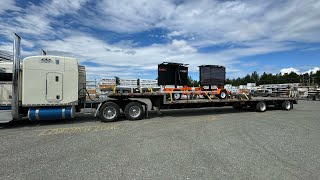 Trucking in Alaska Doing some step decking 🤙🏽 [upl. by Idok]