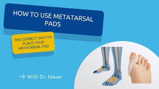 How to use metatarsal pads [upl. by Lein]