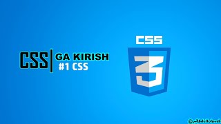 Css Ga Kirish 1 Dars HTML ni Css ga ulash va ranglar bilan ishlash [upl. by Nyrhtak]