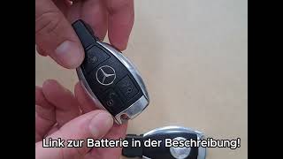 Batterie bei neuem Mercedes Schlüssel wechseln [upl. by Oznole]