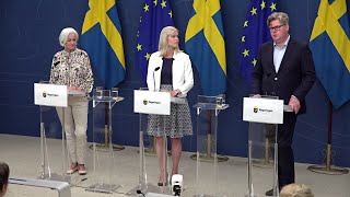 Pressträff om åtgärdsprogram mot mäns våld mot kvinnor hedersrelaterat våld och förtryck [upl. by Allyn]