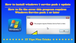 How to Download Service Pack 1 for Windows 7 64 Bit amp 32 Bit Easily  SP1 for Windows 7 Download [upl. by Aleit]