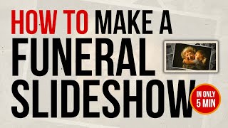 How to create a Beautiful Funeral Slideshow in 5 minutes for FREE Mac [upl. by Ahsaekal]