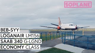 LOGANAIR  Benbecula  Stornoway  Saab 340  Trip Report  Full Flight [upl. by Erie]