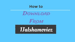 New How to Download Movie from 1Jalshamoviez Easy Method [upl. by Arrak633]