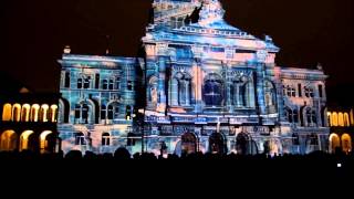 Bundeshaus Licht show [upl. by Ahseekan]