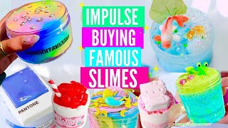 I Impulse Bought Slimes From Famous Slime Shops [upl. by Nesiaj]