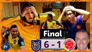 Ecuador 6 Colombia 1  Eliminatorias Qatar 2022 Conmebol  Reacciones Amigos  Club de la Ironía [upl. by Adaline170]