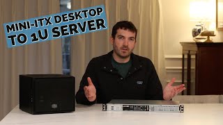 Converting MiniITX Desktop to 1U Server [upl. by Malvie31]