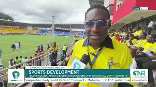 Gold Fields commissions 16million Reconstructed Tarkwa TnA Stadium [upl. by Gradeigh]