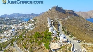 Aerial video Leros island  JustGreececom [upl. by Annyl260]