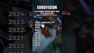 Eurovision favourite Balkan entry from the last 10 years esc eurovision music shorts [upl. by Jarv]