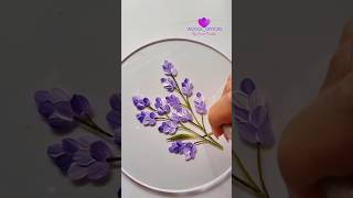 Lavenders on Acrylic Sheet artbideo flowerpainting artwork viral wocol [upl. by Cozza]