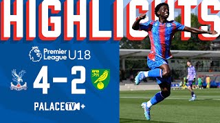 THREE STRAIGHT WINS 🔥😤  Palace 42 Norwich  U18 Match Highlights [upl. by Gonick]