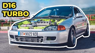 Building a Turbo D Series Honda Civic EG in 4 minutes [upl. by Hattie]