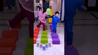 Box Jumping Challenge So Exciting Save It For LaterFunnyFamily PartyGames [upl. by Laurene]