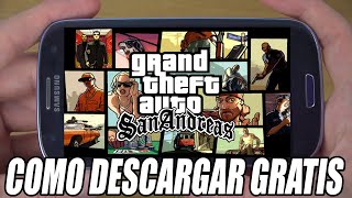 Cómo Descargar GTA SAN ANDREAS GRATIS para ANDROID 2024 ✅ [upl. by Locklin150]