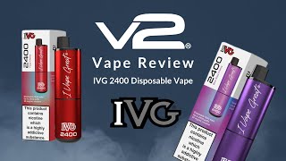 IVG 2400 Disposable Vape  Unveiling the Ultimate Vaping Experience InDepth Review [upl. by Nedle]