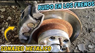 Como Quitar El Ruido Metalicogolpeteo en los calipers sistema de frenos delantero Al Pasar Baches [upl. by Rausch]