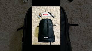 Supreme Leather Backpack 2024 Unboxing [upl. by Ahsietal]