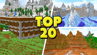 Top 20 INCREDIBLE Minecraft Mountain Seeds Best Minecraft 118 Seeds [upl. by Brunell]