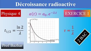 exercice 1 Décroissance radioactive 2bac biof [upl. by Xonel]