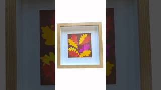 unfallgettable ✨🍂 fallcraft fallart gelprinting artinspo autumn autumnleaves [upl. by Rikahs]