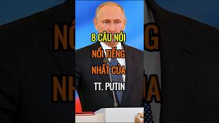 8 câu nói NỐI TIẾNG NHẤT của Tổng thống PUTIN  DBDMoney shorts [upl. by Adnala]