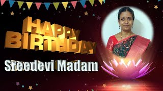 Sridevi mam Birthday Celebrations [upl. by Nalad]