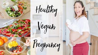 What I Ate Today during my 2nd HEALTHY VEGAN PREGNANCY 2nd Trimester [upl. by Merriam]