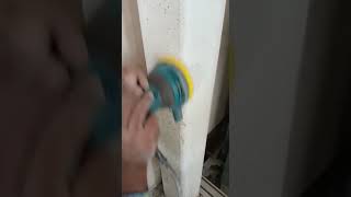 Sandpapering INTUMESCENT Paint fireproofing Intumescent [upl. by Lia]