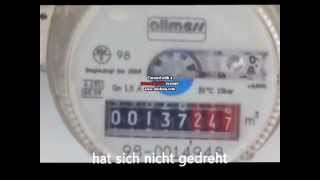 Water meter stop Part 3 Wasserentnahme wenn eine der Wasserzähler sich nicht mehr mitdreht [upl. by Yhtak48]