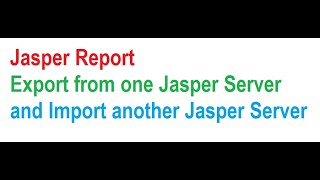 Export And Import Jasper Reports [upl. by Selinda]