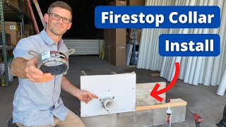 How to Install a Firestop Collar [upl. by Ahsirak582]