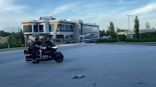 loudest goldwing on YouTube wheelies [upl. by Atteuqehs]