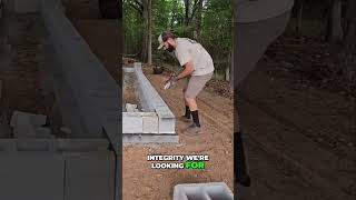 Laying Concrete Block and Increasing Structural Integrity diy blockwork construction itworks [upl. by Lipkin]