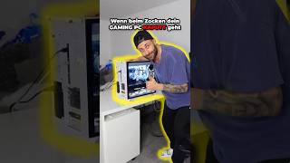 Wenn beim Zocken dein Gaming Pc KAPUTT geht 😭 Wahre Geschichte 😭 LeyiiiN shorts [upl. by Ennayelsel]