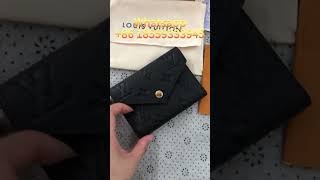 LV Victorine Wallet Black M64060 bagreview shorts [upl. by Etterb]