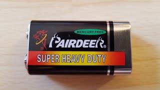 Pairdeer Super Heavy Duty 9V Alkaline Battery [upl. by Shalne]