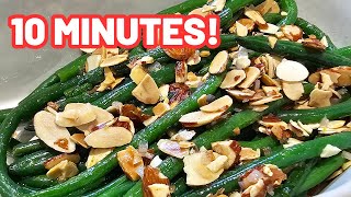 Easy Green Beans Almondine Recipe A Thanksgiving Side Dish [upl. by Refinnaj]