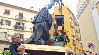 Avellino in festa per Santa Rita ma la pioggia ferma la processione [upl. by Kcirdle361]