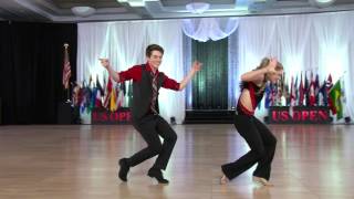 Swing Dancers Ryan Boz and Alexis Garrish win FIRST PLACE US OPEN Young Adult [upl. by Anitniuq]