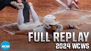 Texas vs Stanford 2024 Womens College World Series June 3  FULL REPLAY [upl. by Gerianna892]