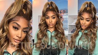 FLAWLESS 13X4 HD LACE FRONT HIGHLIGHT BODYWAVE WIG INSTALL ft Dorsanee Hair  PETITESUE DIVINITII [upl. by Barnes257]